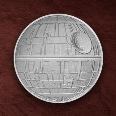 Death Star Silver Coin Silver Collectible by New Zealand Mint