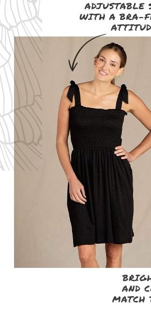 Gemina Dress - Adjustable Straps and bra-friendly
