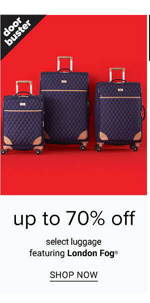 Up to 70% off select Luggage fea. London Fog - Shop Now