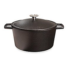 Artisanal Kitchen Supply® Pre-Seasoned Cast Iron 5.5 qt. Dutch Oven in Black