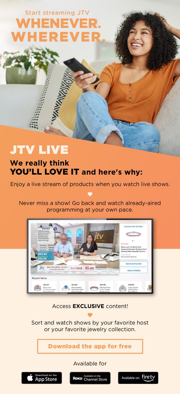 Watch JTV alongside your favorite hosts with our free JTV Live app. 