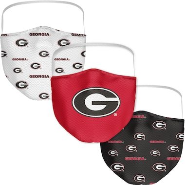 Georgia Bulldogs Fanatics Branded Adult All Over Logo Face Covering 3-Pack