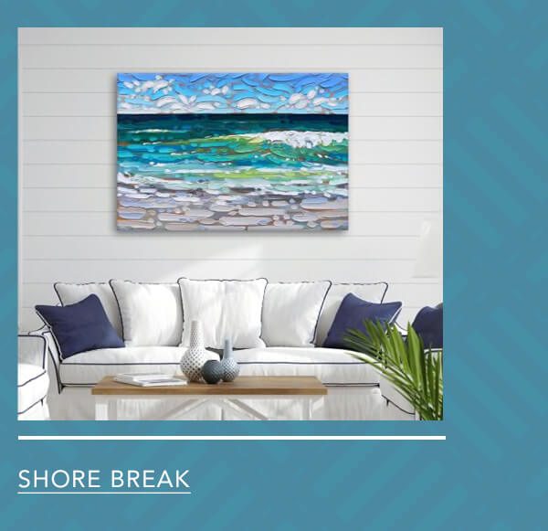 Shore Break by Sarah LaPierre Wrapped Canvas Wall Art | SHOP NOW