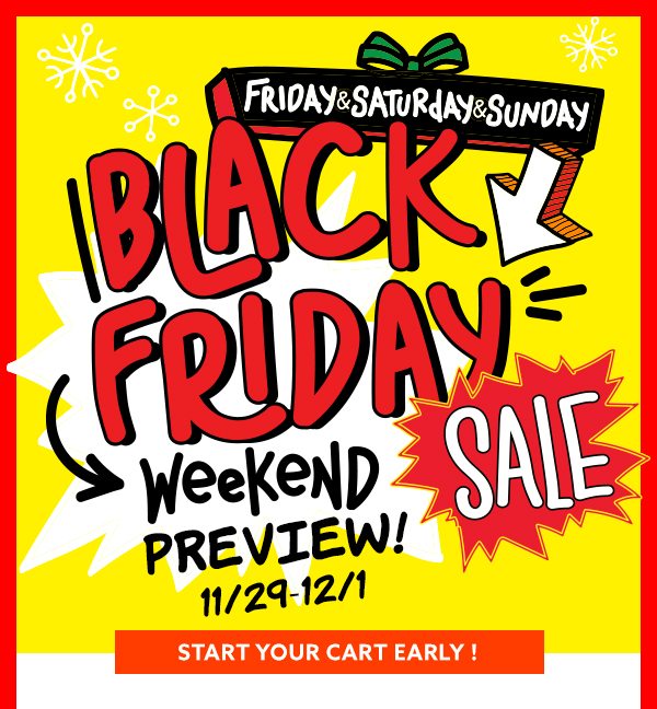 Black Friday Weekend Preview