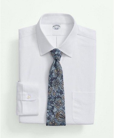 Brooks Brothers Explorer Collection Non-Iron Twill Ainsley Collar, Dress Shirt