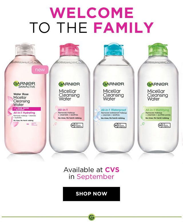 WELCOME TO THE FAMILY - Available at CVS in September - SHOP NOW