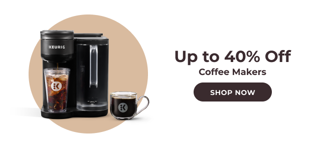 Up to 40% off coffee makers