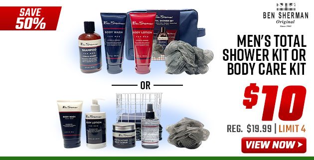 Ben Sherman Men's Total Shower Kit or Body Care Kit