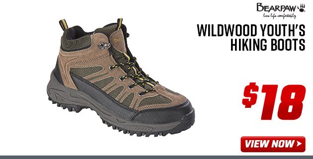 bearpaw wildwood youth's hiking boots