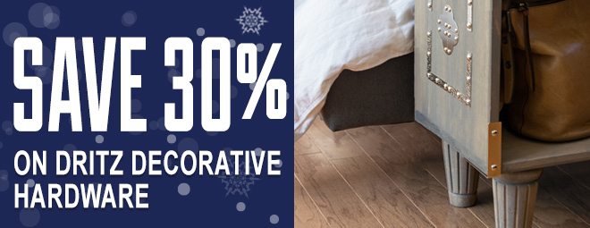 Save 30% on Dritz Decorative Hardware