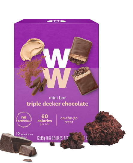 WW™ | mini bar | triple decker chocolate