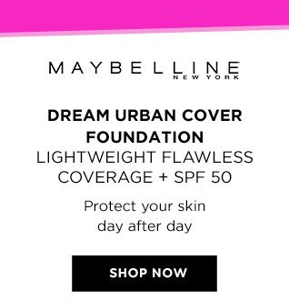 MAYBELLINE NEW YORK - DREAM URBAN COVER FOUNDATION - LIGHTWEIGHT FLAWLESS COVERAGE PLUS SPF 50 - Protect your skin day after day - SHOP NOW