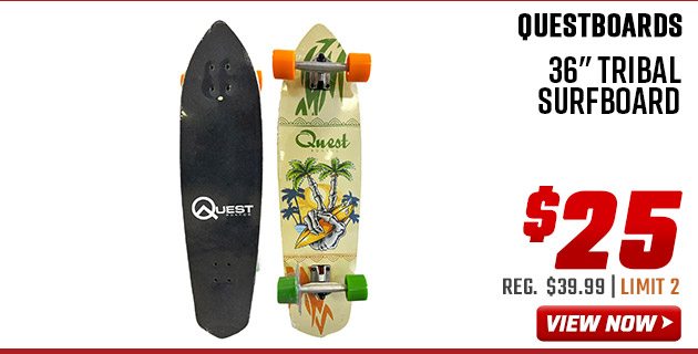 Questboards 36'' Tribal Surfboard