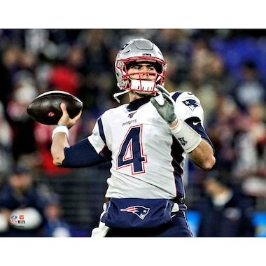 Jarrett Stidham New England Patriots Fanatics Authentic Unsigned Throwing Photograph