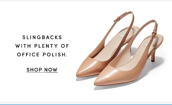 SLINGBACKS WITH PLENTY OF OFFICE POLISH. | SHOP NOW