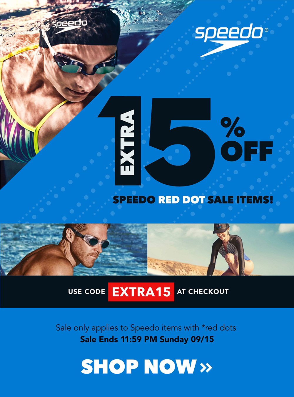 Hero - Extra 15% Off Speedo