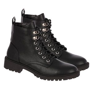 Black Lace Up Boots