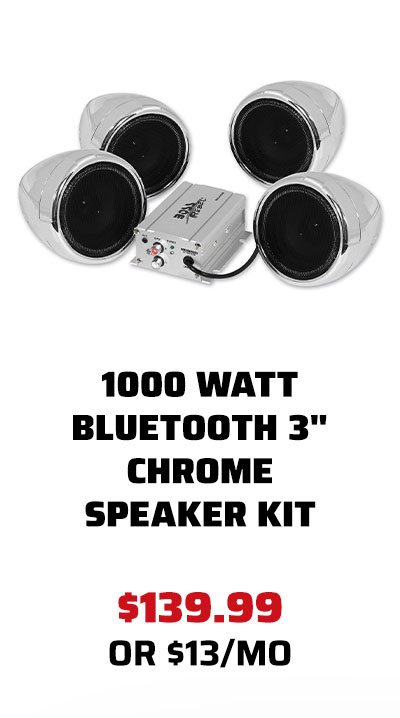 1000 Watt Bluetooth 3 in Chrome