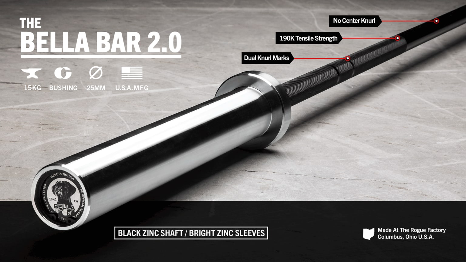 The Bella Bar 2.0 - Black Zinc