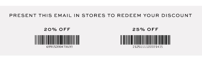 Private Sale Barcodes