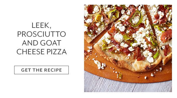 Recipe - Leek, Prosciutto and Goat Cheese Pizza