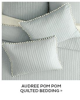 Audree Pom Pom Quilted Bedding