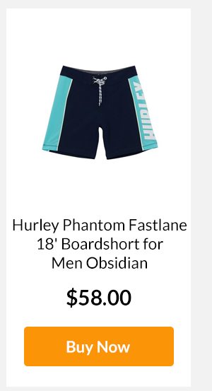 Hurley Phantom Fastlane 18' Boardshort for Men Obsidian