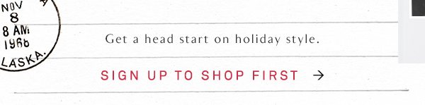 Sign up for AnthroPerks.