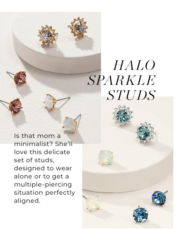 Halo Sparkle Studs, a gift that shines!