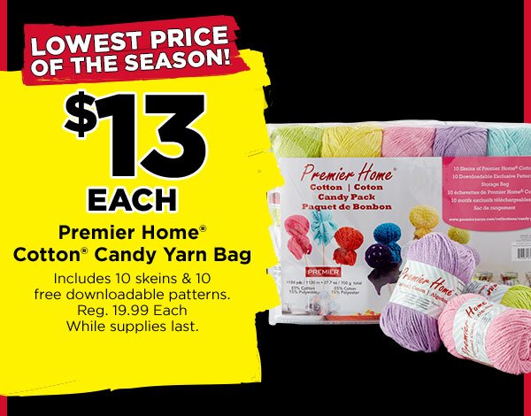 Premier Home® Cotton® Candy Yarn Bag