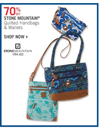 Shop 70% Off Stone Mountain Quilted Handbags & Wallets