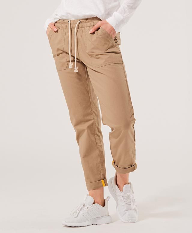 Woven Roll Up Pant