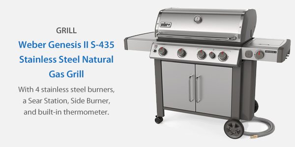 Weber Genesis II S-435 Stainless Steel Natural Gas Grill