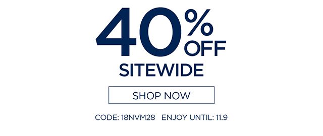 40% Off Sitewide - Shop Now