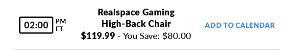 Realspace Gaming High-Back Chair