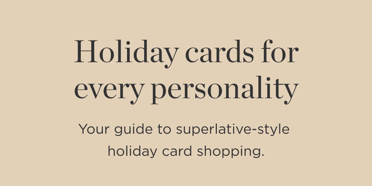 Holiday Cards for Every Personality