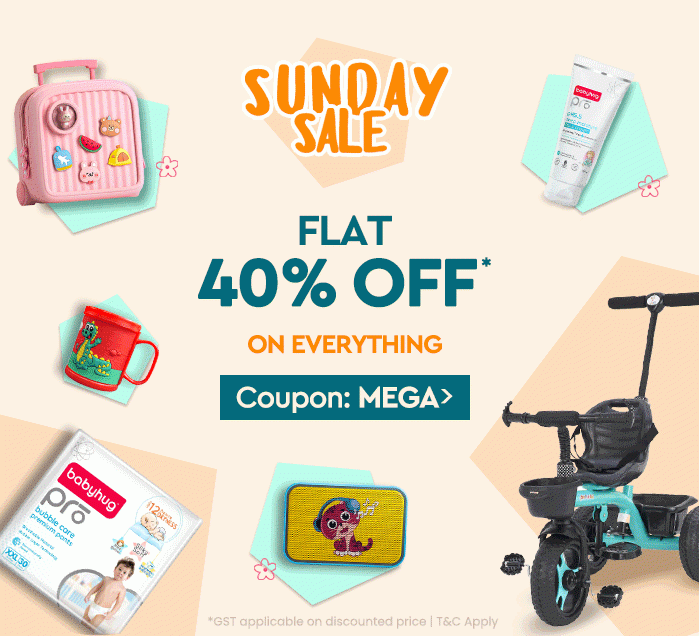 Sunday Sale! FLAT 40% OFF* on EVERYTHING