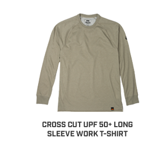 Cross Cut UPF 50+ Sleeve Work T-Shirt 