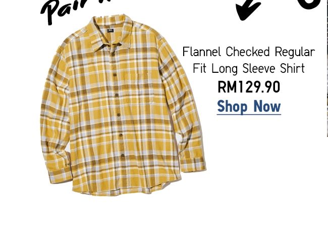 Flannel Checked Regular Fit Long Sleeve Shirt
