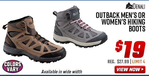 Denali Outback Men's or Women's Hiking Boots