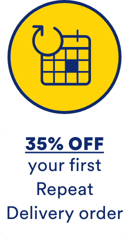 35% OFF your first Repeat Delivery order