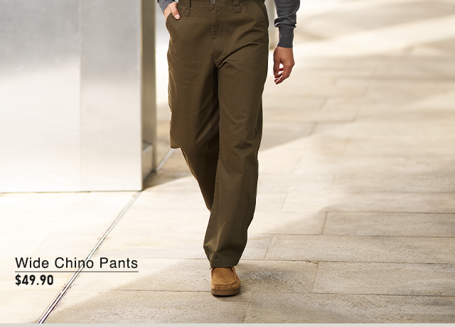 PDP12 - MEN WIDE CHINO PANTS