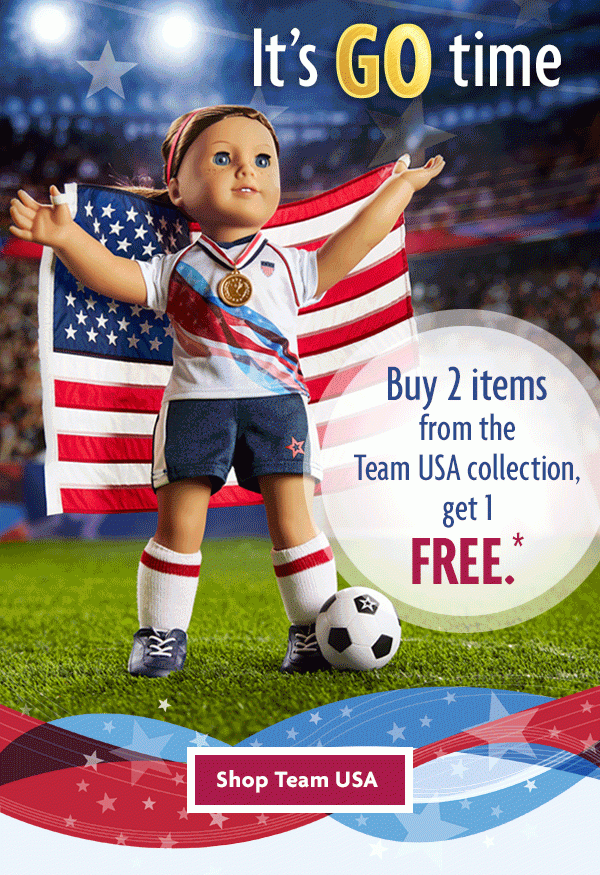 Buy 2 items from the Team USA collection, get 1 FREE.* - Shop Team USA