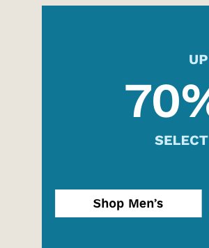 Men's Sale up to 70% off