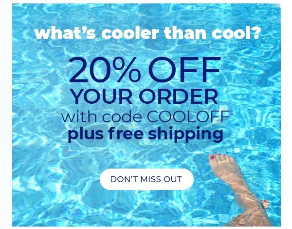 Get 20% off plus Free Shipping! - Turn on your images