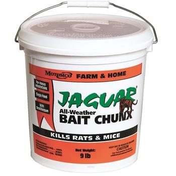 9-lb pail of JAGUAR Bait Chunx Rodenticide