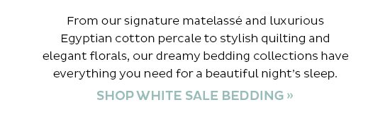 Shop White Sale Bedding