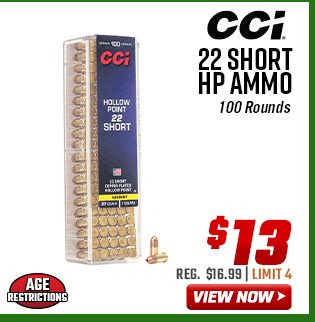 CCI 22 Short HP Ammo