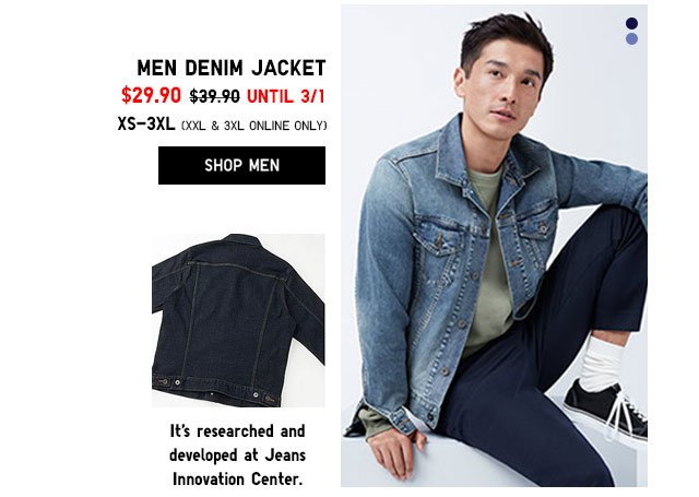 MEN DENIM JACKET - NOW $29.90 - SHOP NOW