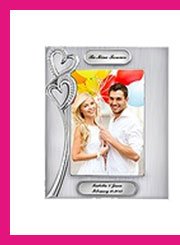 Double Hearts Picture Frame